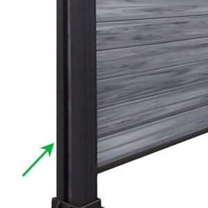 Słupek Ogrodzeniowy Aluminiowy 68x68 mm – dł. 2,4 m